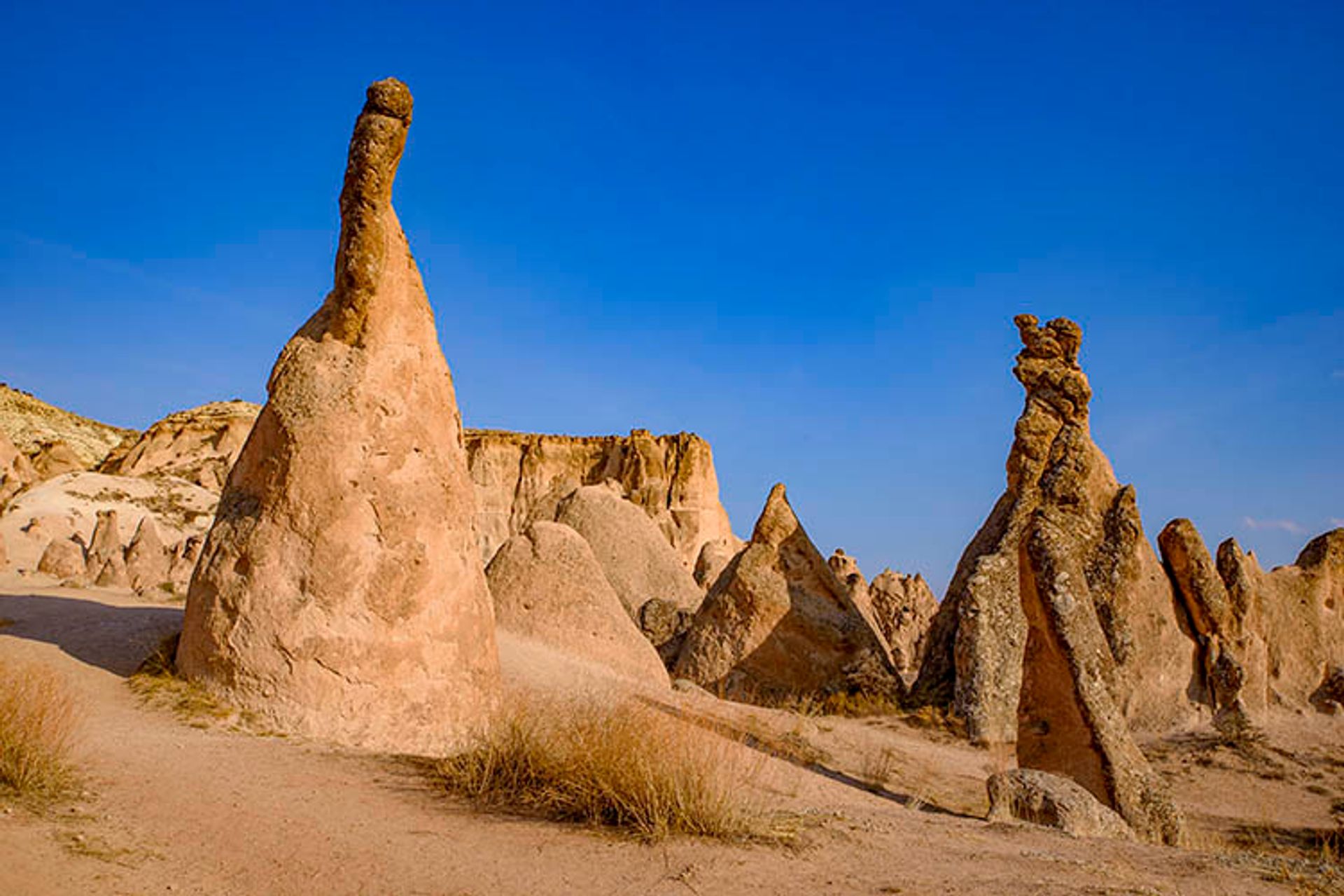 Canyon in Rose Valley, Cappadocia, Turkey Stock Image - Image of mountains,  places: 110658855