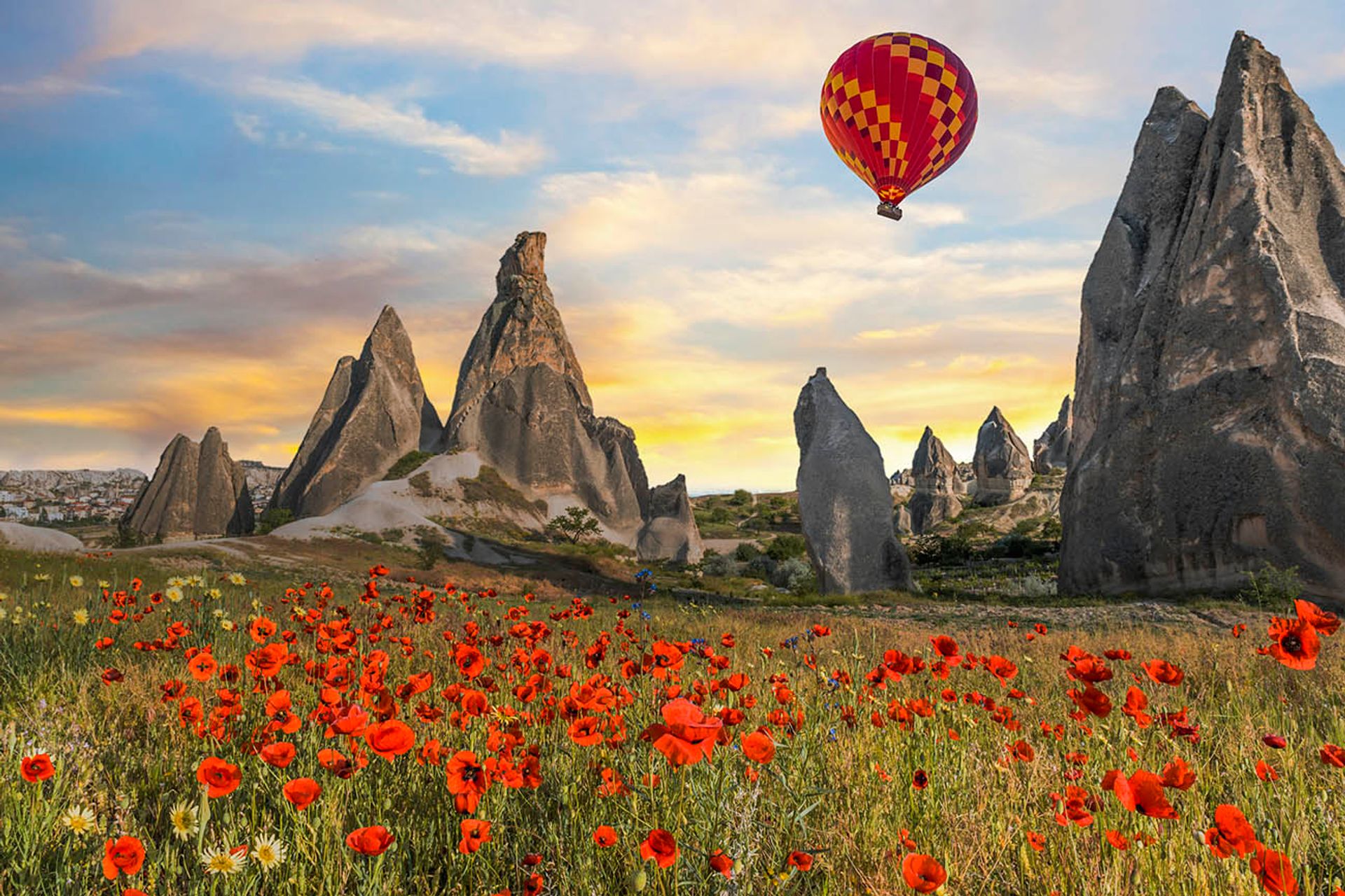 Canyon in Rose Valley, Cappadocia, Turkey Stock Image - Image of mountains,  places: 110658855