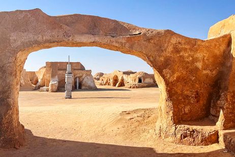 Night sky of Star Wars' Tatooine, in Tunisia